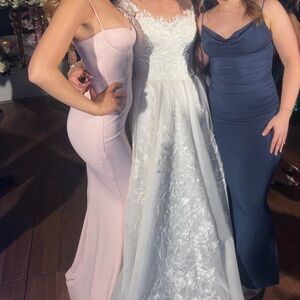 Pink floor length gown